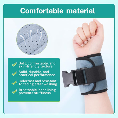 Legs-4Pcs lefeke Patient Medical Restraints with Quick Release Buckles, Bed Restraints Belts for Wrists and Ankles