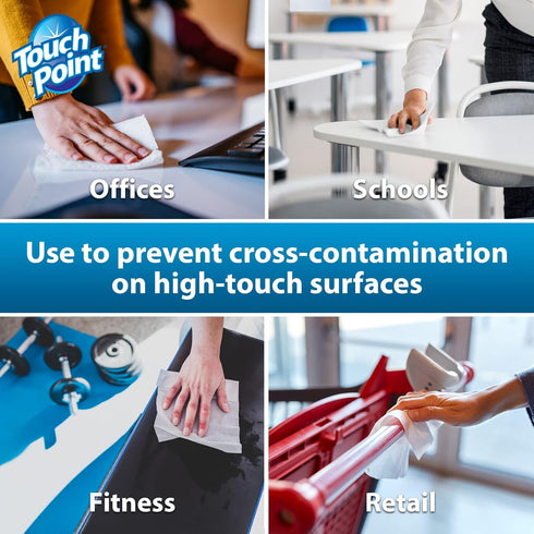 Plus Disinfectant Wipes Canister, 200 Wipes, Pre-Saturated for Industrial, Fitness, Office, Home Cleaning