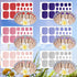Maitys 352 Pieces Toenail Polish Stickers, 16 Sheets Adhesive Toe Nail Wraps with 2 Nail Files for DIY Manicure (Chic