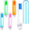 Patelai 8 Pieces Travel Toothbrush Set - Soft Bristle Mini Foldable Tooth Brush with Case for Camping (Bright Color)