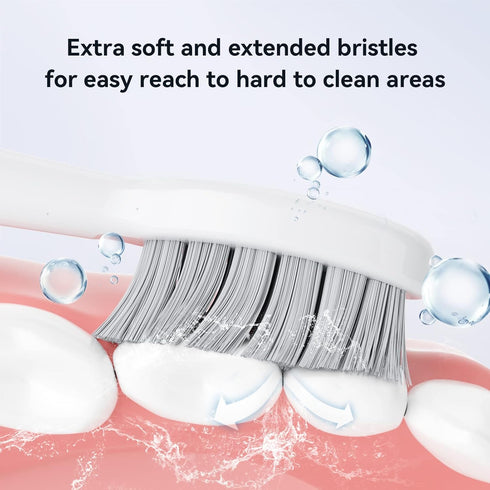 P200 3 Pack JTF Sonic Electric Toothbrush Extra Soft & Gentle Brush Heads