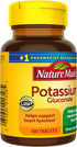 Nature Made Potassium Gluconate 550 mg, Dietary Supplement for Heart Health Support, 100 Tablets, 100 Day Supply
