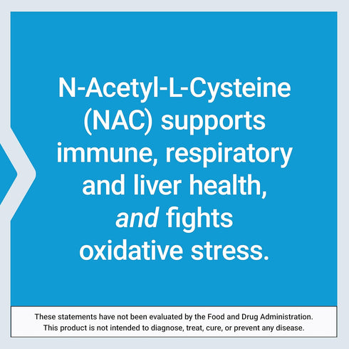 Life Extension N-Acetyl-L-Cysteine (NAC) 600 mg - Immune, Respiratory & Liver Health, 60 Capsules