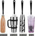 ALINK 16in Extra Long Black Bottle Cleaning Brush for Washing Narrow Neck Beer/Wine/Thermos and Hummingbird Feeder