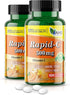 America Medic & Science Rapid-C 500mg Vitamin C Supplement (2 Pack of 100 Tablets) - Daily Immune System Support