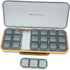Ipetboom Portable Weekly Pill Organizer Compartments PP Abs Material Travel Medicine Storage Box