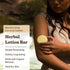 Moon Valley Organics Herbal Lotion Bar, Coconut Lemon, Calendula and Comfrey, Beeswax for Chapped Skin