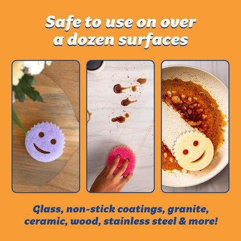 Pack 4 Mommy (5ct) Scrub Daddy Sponges & PowerPaste XL Value - Scrub Multipurpose Dish Sponges & PowerPaste XL
