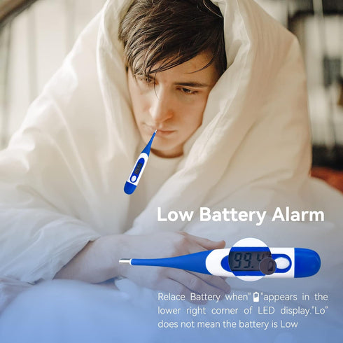Berrcom Digital Thermometer for Adults, Oral and Underarm Thermometer for Baby and Kids, Medical Thermometer with Fever