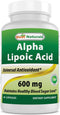 Best Naturals Alpha Lipoic Acid 600 mg - 60 Capsules - ALA Powerful Antioxidant