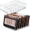 Vowcarol Acrylic Eyeshadow Palette Organizer, 7-Section Divided Makeup Holder - Clear 2 Pack