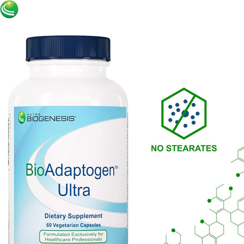 Nutra BioGenesis - BioAdaptogen Ultra with Ashwagandha, Rhodiola, Korean Ginseng for Stress Response, 60 Capsules
