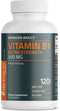 Bronson Vitamin B1 Extra Strength - 500 MG High Potency, Non-GMO, 120 Capsules