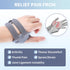 CMC Thumb Brace for Left Hand, Adjustable Thumb Splint with Sleeve for Muscle Strain, Trauma, Arthritis, Gray, Small