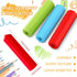 Eersida 6 Pieces Sensory Chew Pencil Toppers Set, Chewable Toys for Sensory Kids, Oral Motor Needs (Red, Blue, Green)