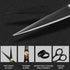 Premium Hand-Forged Japanese Steel Hair Beard Moustache Scissors Cut Trim Groom Facial Hair Pony (Black) Beard Scissors Scissors Nose Hair Moustache Scissors 5.5 Inch by Charlemagne
