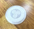 crystalmiracle Natural Selenite 3 Inches Round Charging Plate, Crystal Healing Gift for Positive Energy