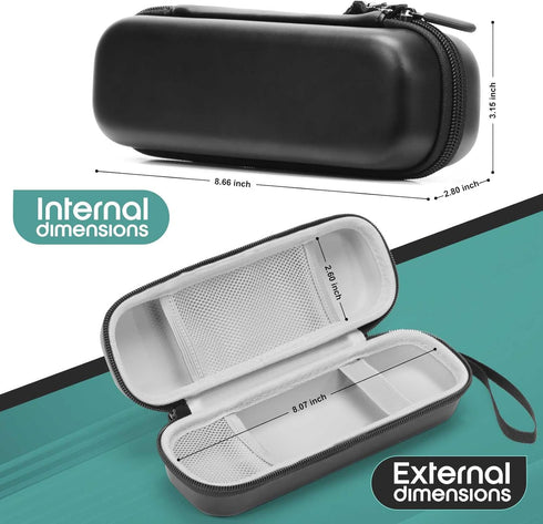 Toothbrush Travel Case Compatible with Oral-B Pro 1000 3000 5000 7000 7500 9600, Black/Gray