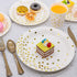 Paper Plates Napkins Set Disposable Plate 7/9 Inch, White and Gold Plate Party Supplies Include Napkin,Tablecloth, Cup, Gold Plastic Forks Knives Spoons for Party, Graduation, Birthday (white &gold) by KIQIONE