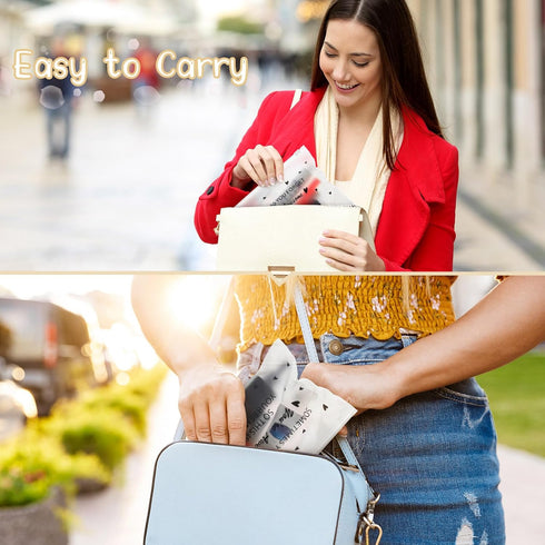 Sotiff 60 Pcs Bulk Inspirational Gifts for Women, Makeup Bags EVA Cosmetic Toiletry Bags for Friends Mom Coworker (6 x