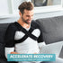 Double Shoulder Brace: Adjustable Support for Women & Men Shoulder Pain Relief for Rotator Cuff and Frozen Shoulder