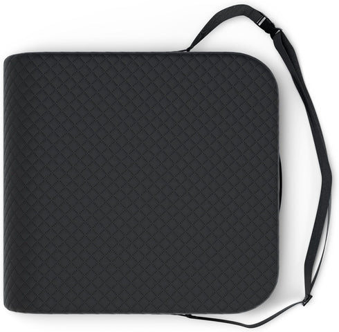 19 17 3 Extra Large Wheelchair Seat Cushion - for Sciatica and Lower Back Pain Relief, Anti-Slip, Removable Strap