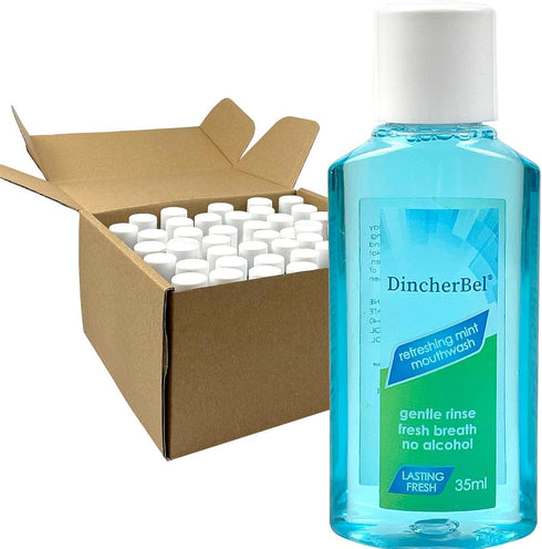 Portable Mouthwash Travel Size, Original Mint, 35ml/1.2oz (48 Pack)