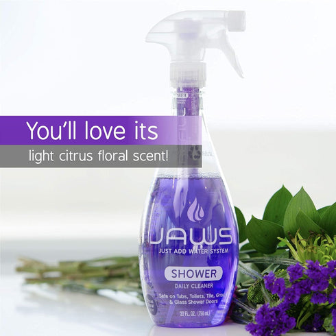 Pack. 2 JAWS Daily Shower Cleaner Refill Includes Refill Pods. Refillable Cleaning Supplies.