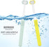 2 Pieces 3 Sided Toddler Toothbrush - Soft Bristles for Kids Tooth and Gum Care (C1 Blue + Yellow)