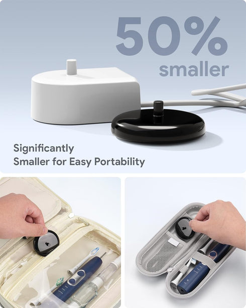 SQERO Mini Travel Charger for Electric Toothbrush Compatible with Philips Sonicare HX Series, Inductive Replacement