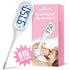 Digital Basal Body Thermometer, Easy@Home Accurate BBT for Ovulation Tracking, Fast Oral Thermometer with Large LCD