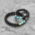 MYSTIQS Kids and Adult Matching Lava Rock Beaded Bracelets Essential Oil Diffuser Set