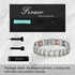 Feraco Magnetic Bracelets for Men, Titanium Steel with Double Rows of Effective 4 Elements Stones