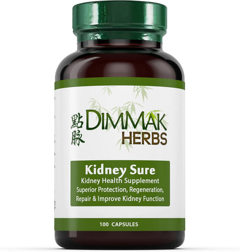 Dimmak Herbs Certified Organic Kidney Sure Health Supplement, Chinese Herb Kidney Blend Detoxifier + Regenerator – 100
