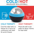 Set 2, Cold Massage Roller Ball, of Cryosphere Ice Therapy Ball for Body Muscle Relief, Roller Massager for Back, Neck