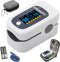 WRINERY Fingertip Pulse Oximeter, Oxygen Saturation Monitor, OLED Portable Oximetry with Batteries and Lanyard