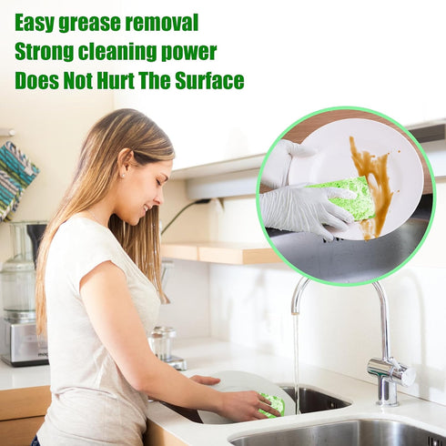 12PCS Premium Kitchen Sponges, Non-Scratch Scrub Sponges for Washing Dishes, Multipurpose Cellulose Cleaning Sponges