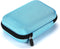 Hipiwe Hard Shell Essential Oil Carrying Case for 12 Bottles, Travel Size Essential Oils Bag Organizer (Blue)