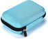 Hipiwe Hard Shell Essential Oil Carrying Case for 12 Bottles, Travel Size Essential Oils Bag Organizer (Blue)