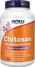NOW Supplements Chitosan 500 mg plus Chromium - Weight Management Supplement, 240 Veg Capsules