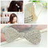 Ruihfas 2Pcs Mini Hair Bow Barrettes Clip - Full Crystal Rhinestone Fashion Accessories for Women & Girls