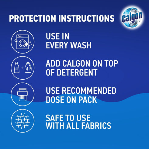Calgon 4-in-1 Washing Machine Cleaner & Water Softener Tablets, 75 Count, Deep Clean, XL Pack Size