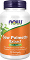NOW Foods Supplements, Saw Palmetto Extract with Pumpkin Seed Oil and Zinc, Men's Health, 90 Softgels