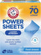 ARM & HAMMER Power Sheets Laundry Detergent, Fresh Breeze Scent, No Mess,