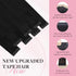 Tape in Hair Extensions Human Hair | 1B Natural Black 14 Inch 25g 10pcs Thick Ends Remy Seamless Extensions