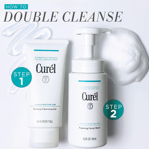 Curel Japanese Makeup Cleansing Gel - Gentle Facial Cleanser for Dry, Sensitive Skin, 4.5 oz pH-Balanced