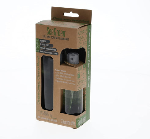 SeeGreen 2oz CLEANER/6oz (2) (1) 8oz Lens and Screen Cleaning KIT | Eyeglass, Sunglass and Screen Cleaner | Spray