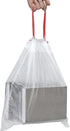 Pekky Small Trash Bags, 1.2 Gallon, Clear, 120 Counts, with Drawstring