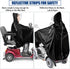 Mobility Scooter Rain Cover, Waterproof 420D Oxford & EVA Fabric Poncho for Electric Vehicle, Outdoor Wheelchair Suit
