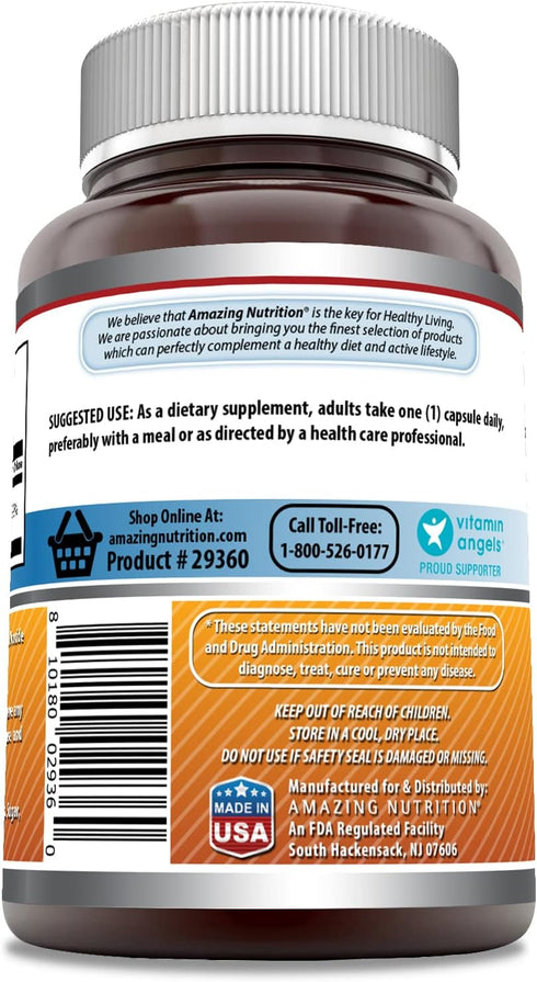 Amazing Formulas Riboflavin 400mg Dietary Supplement - 120 Capsules - Non-GMO & Gluten Free - Made in USA